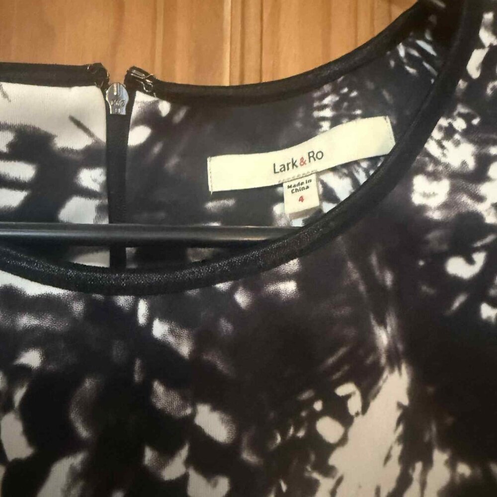 Lark & Ro Black and White Dress - Size 4 - Picture 2 of 3